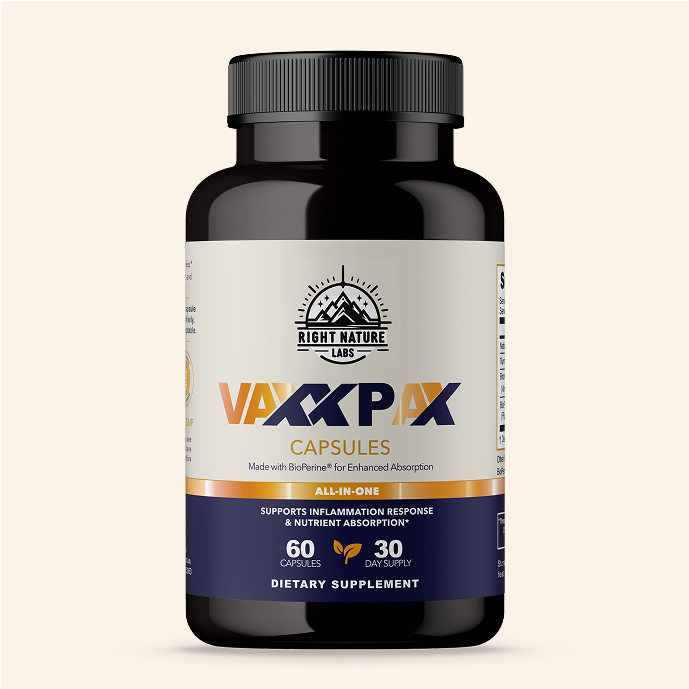 VaxxPax Bottle Front Close-up
