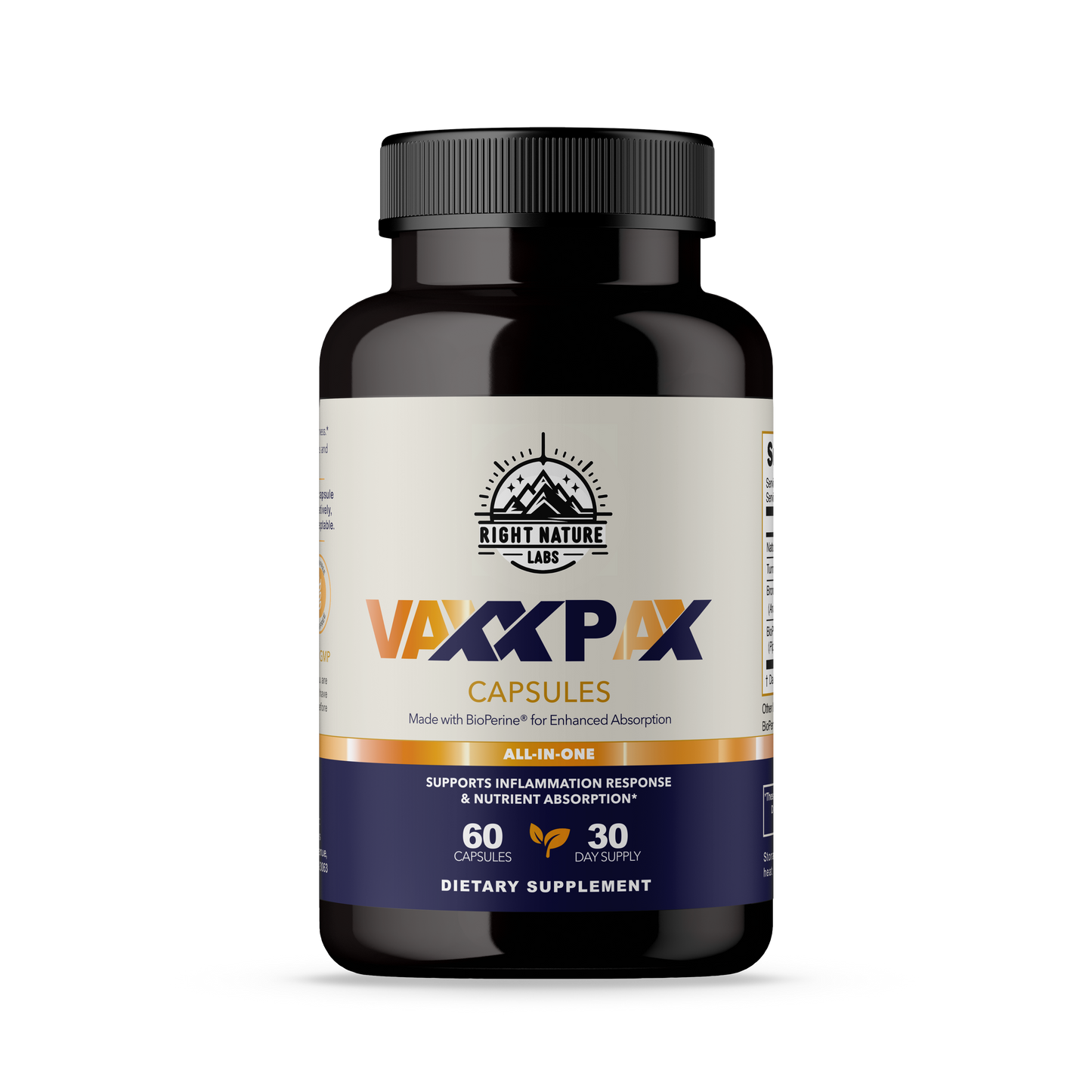 VaxxPax spike detox supplement bottle front view